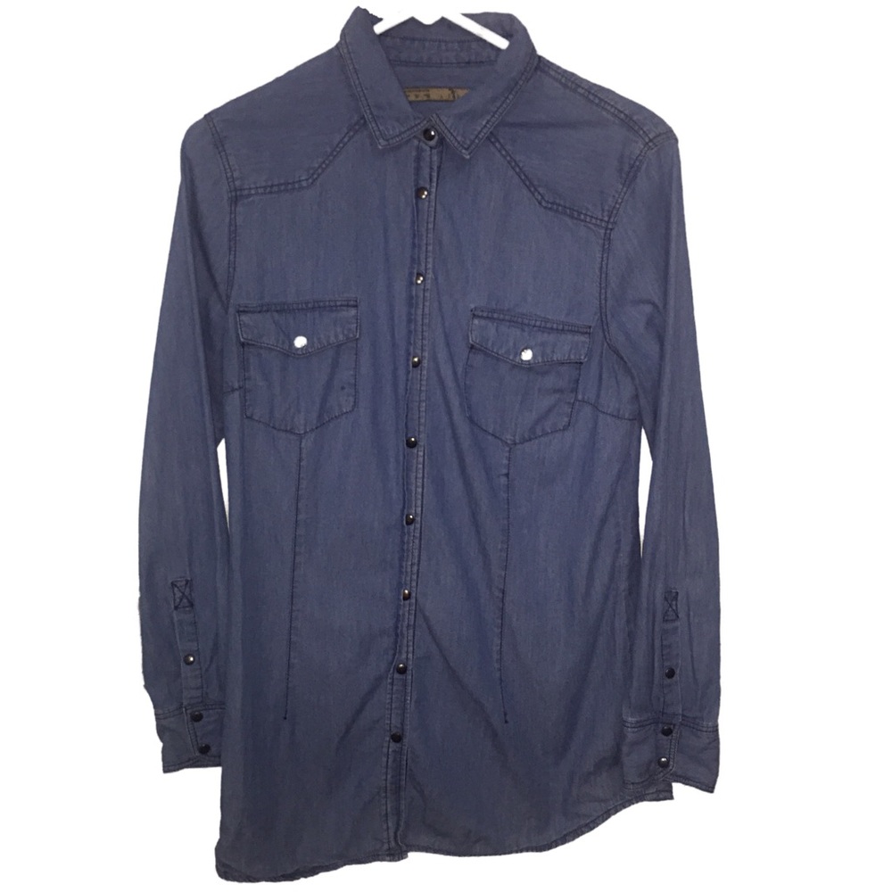 Zara Women's Long-Sleeve Shirt | Size: Medium